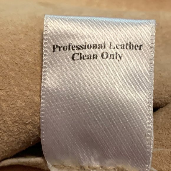 Coldwater Creek Suede Leather Blazer-Tan-Medium - Picture 6 of 6